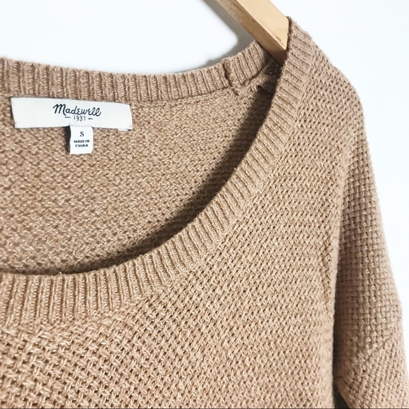 MADEWELL Brown Knit Crewneck Sweater - Picture 5 of 6